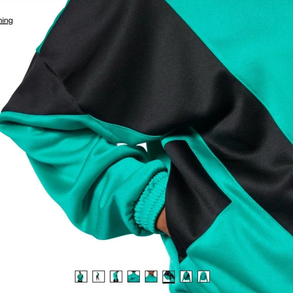 NWT Reebok Classics Vector Track Jacket unisex Size XS green - Picture 5 of 7